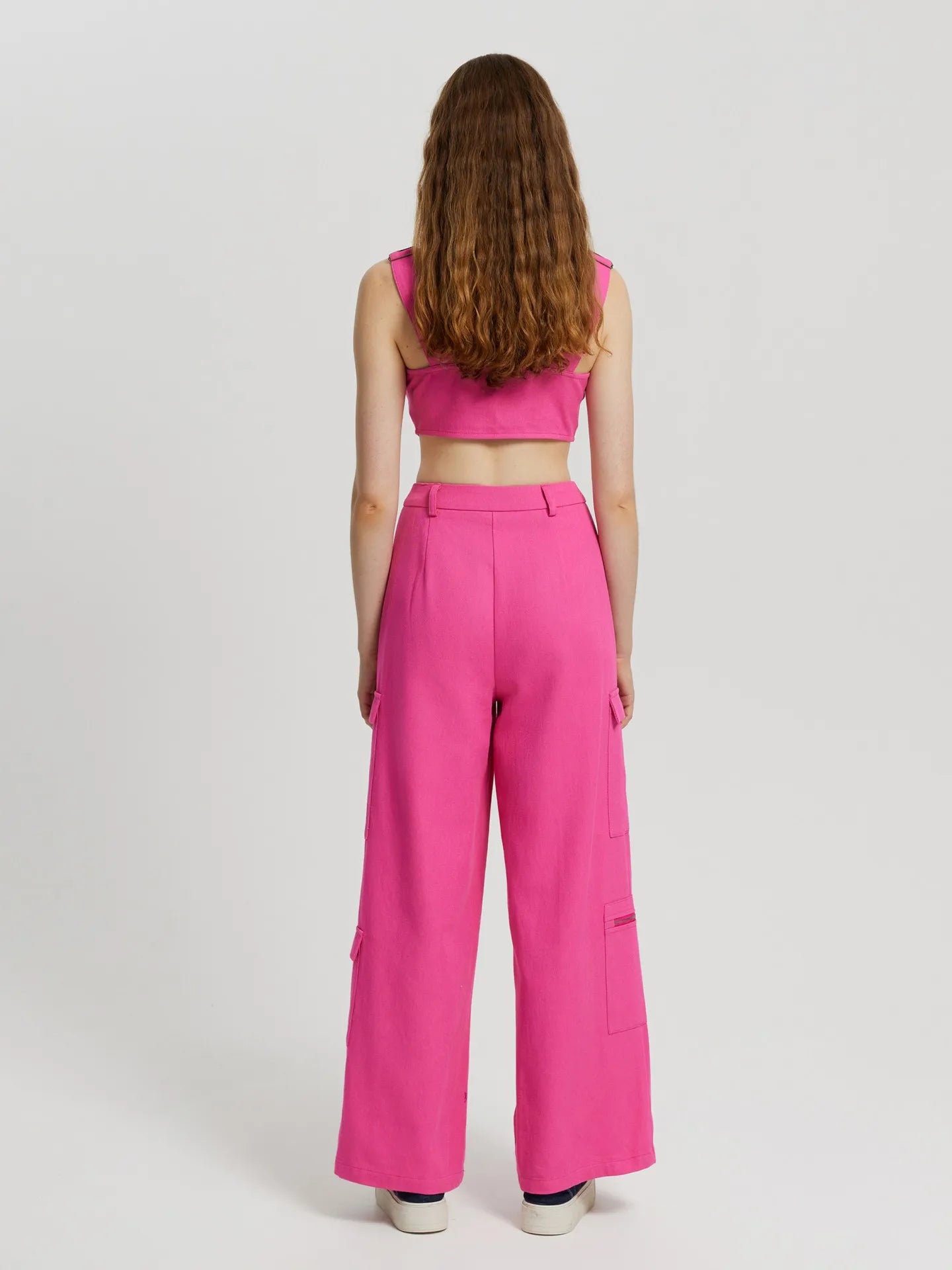 Crop Top And Trousers Co-ord Set